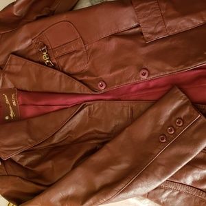 Etienne Aigner leather blazer